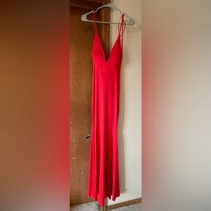Elegant Red Maxi Dress